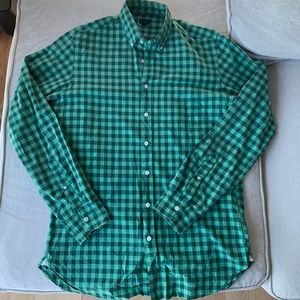 J. Crew Mens Gingham Shirt MT